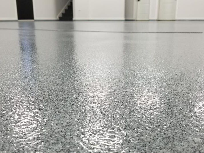 quartz epoxy floor installation in st cloud minnesota